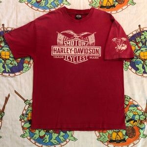 Vintage Harley Davidson 2007 Surf City Huntington Beach,CA T Shirt Mens XL
